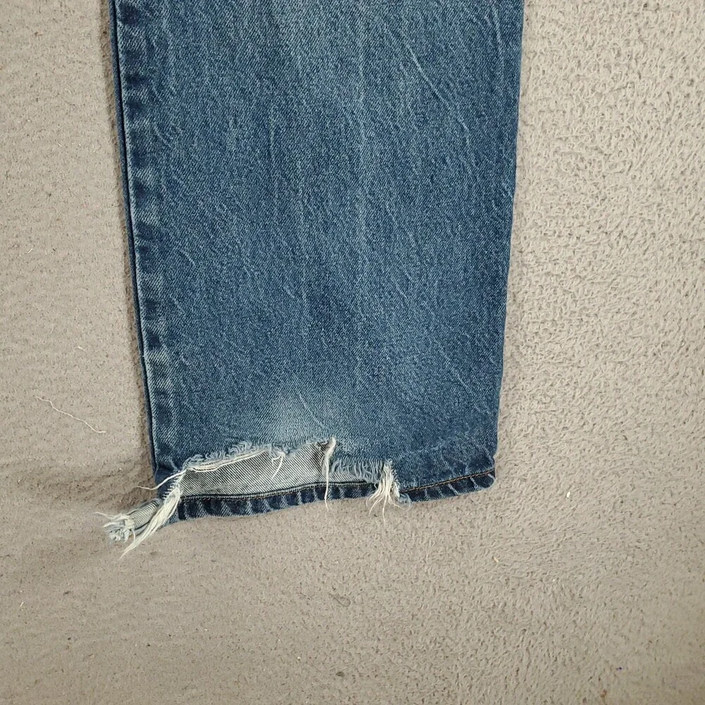 Levis 517 Jeans Mens 38x36 Distressed Medium Wash Denim Blue Boot Cut Y2K